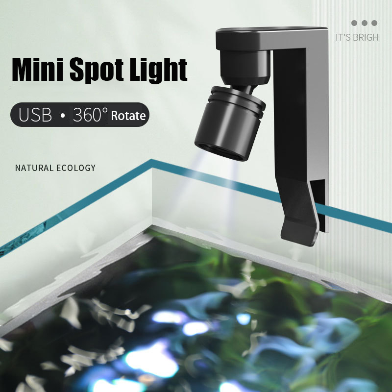 Marine Aquarium Lamp - USB Clamp Light Waterproof White/Yellow Color