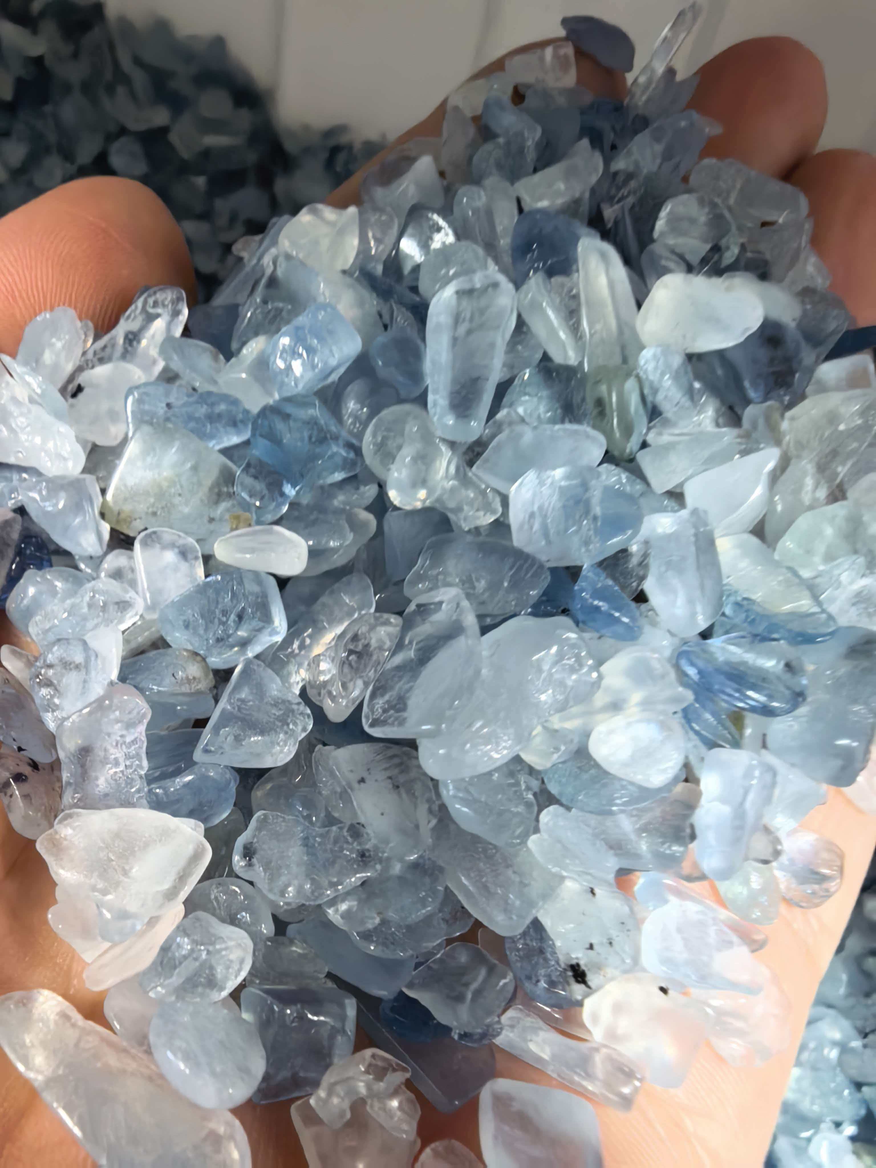 5-7mm Natural Gemstone Aquamar - Aqua Marine Tank のレビューと価格