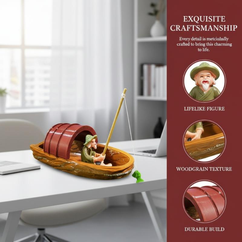 Mini Fisherman Floating Boat O - Aquarium Marina のレビューと価格