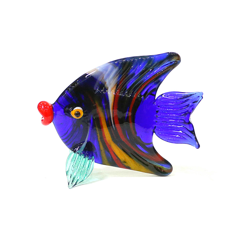Murano Glass Sea Fish Mini Fig - Aquarium Marine Color のレビューと価格