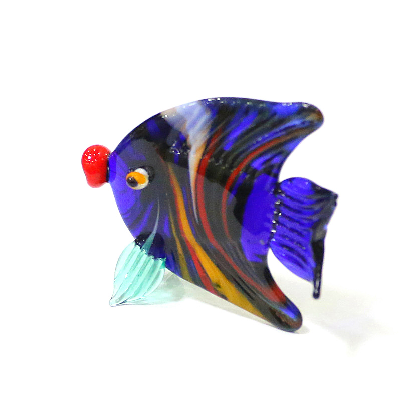 Murano Glass Sea Fish Mini Fig - Aquarium Marine Color のレビューと価格
