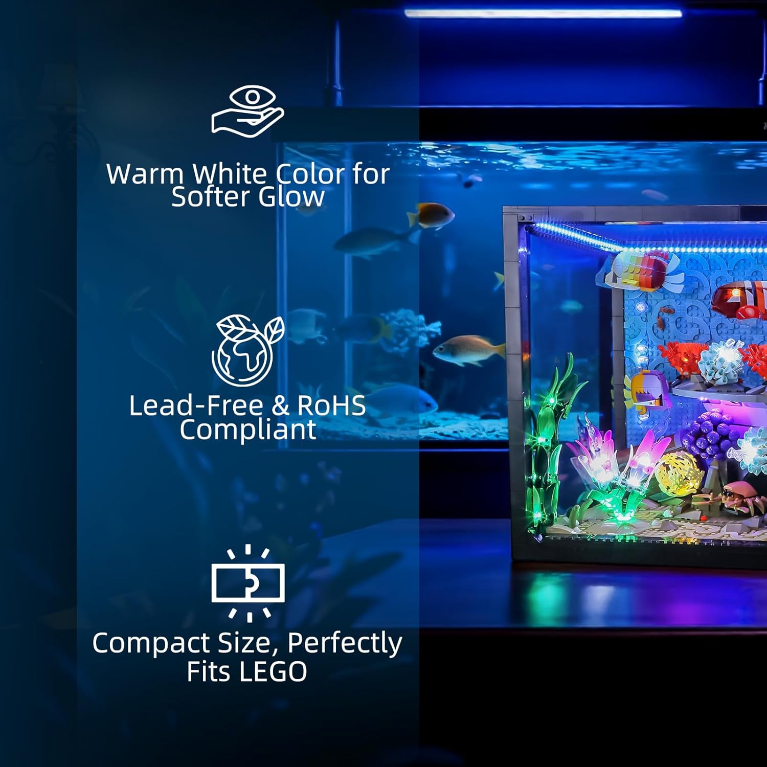 Hprosper LED Light for lego 10 - Aquarium Marine Light のレビューと価格