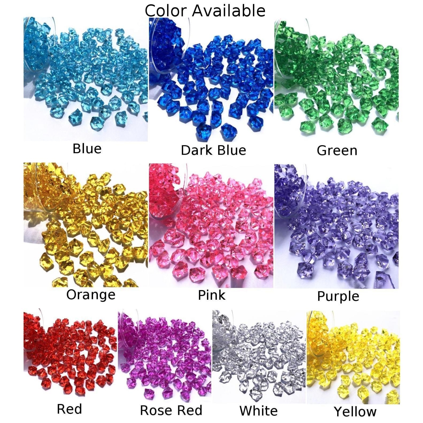 200pcs/pack Acrylic Crystal Ge - Aquarium Marine Plants のレビューと価格