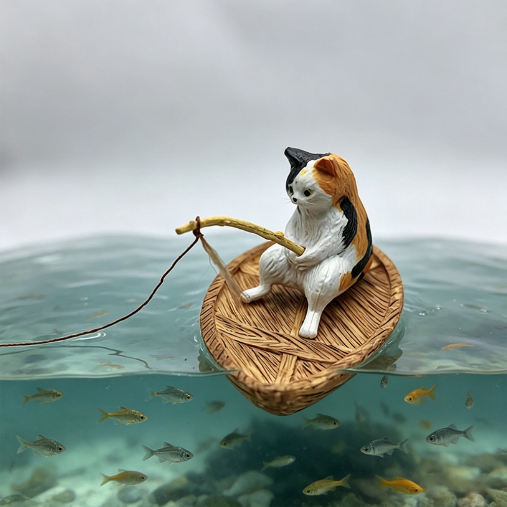 Creative Cat Fishing Boat Aqua - Aquarium Marina のレビューと価格