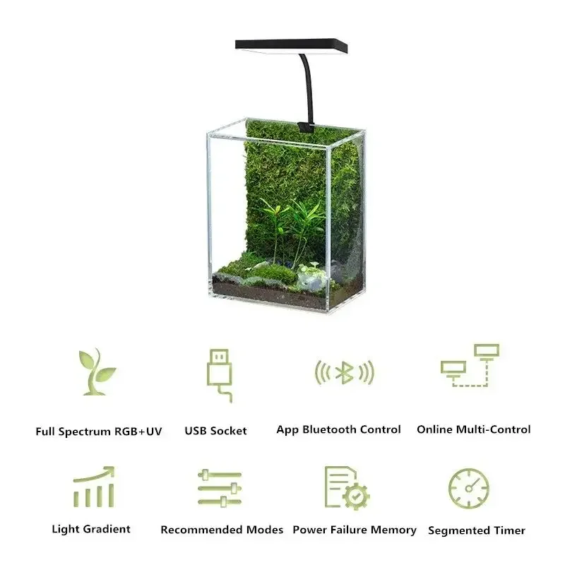 WEEK AQUA Mini 9 Pro USB Nano  - Aquarium Marine Light のレビューと価格