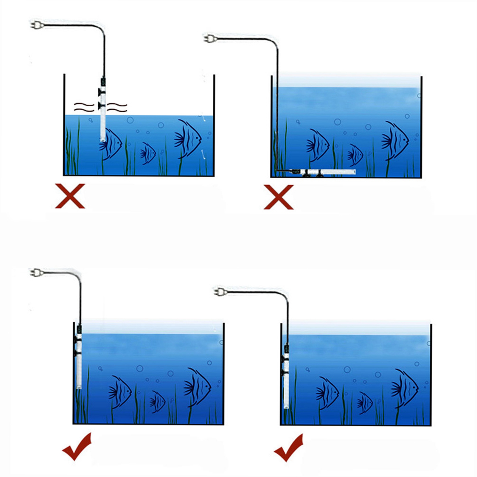 Submersible Heater Heating Rod - Marine Aquarium Nano のレビューと価格