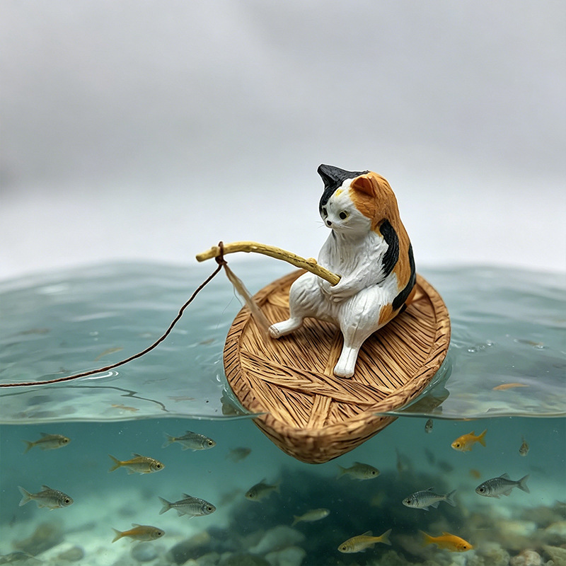 Creative Cat Fishing Boat Aqua - Aquarium Marina のレビューと価格