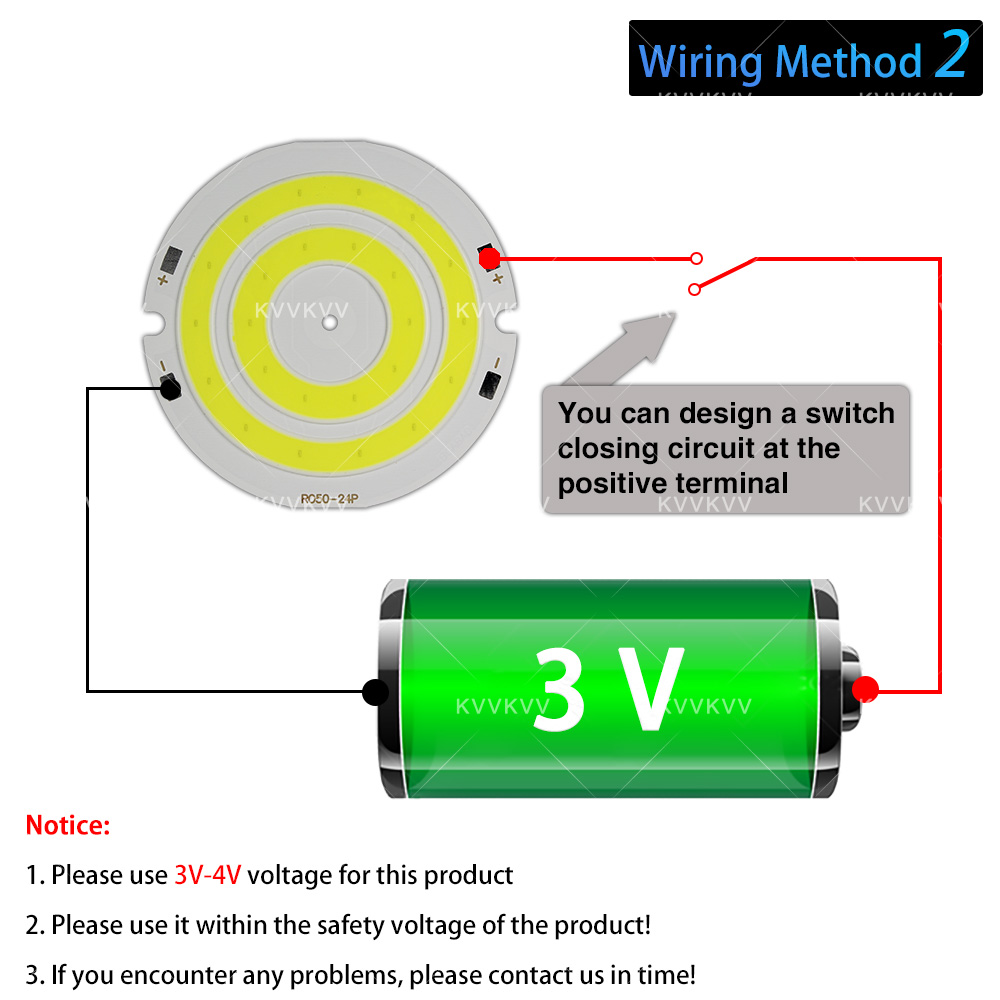 3V 4V Round COB LED Lamp Parts - Aquarium Marine Light のレビューと価格
