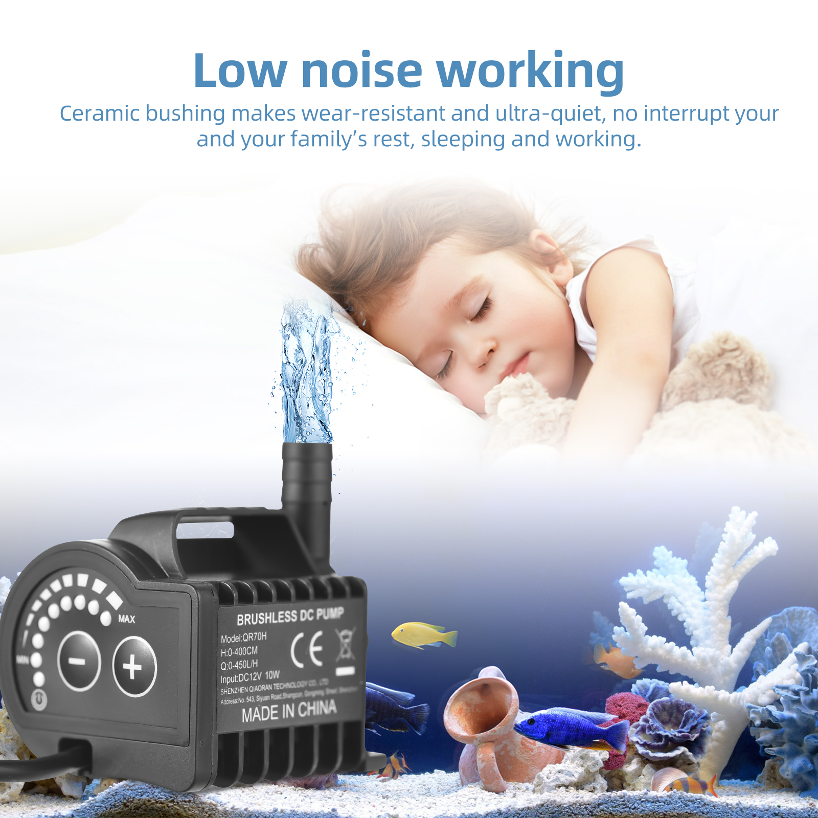 Submersible 12V Water Pump 8 L - Marine Aquarium Nano のレビューと価格