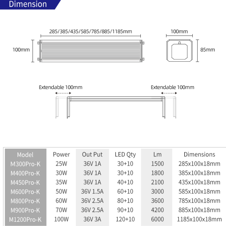 WEEK AQUA M Series 400mm Aquar - Marine Aquarium Lamp のレビューと価格