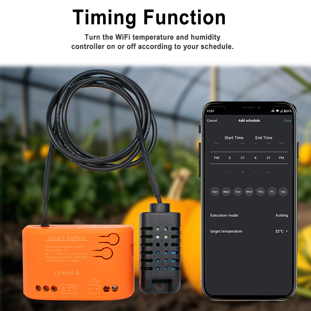 Tuya WiFi Temperature Humidity - Aquarium Marine Plants のレビューと価格
