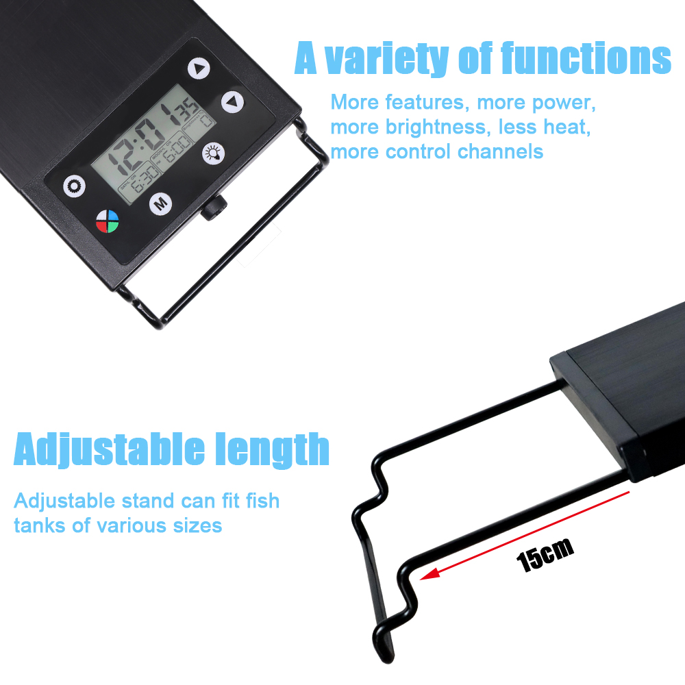 30-60cm Fish Tank 24/7 Full Sp - Aquarium Marine Light のレビューと価格