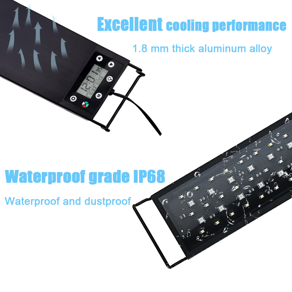 30-60cm Fish Tank 24/7 Full Sp - Aquarium Marine Light のレビューと価格