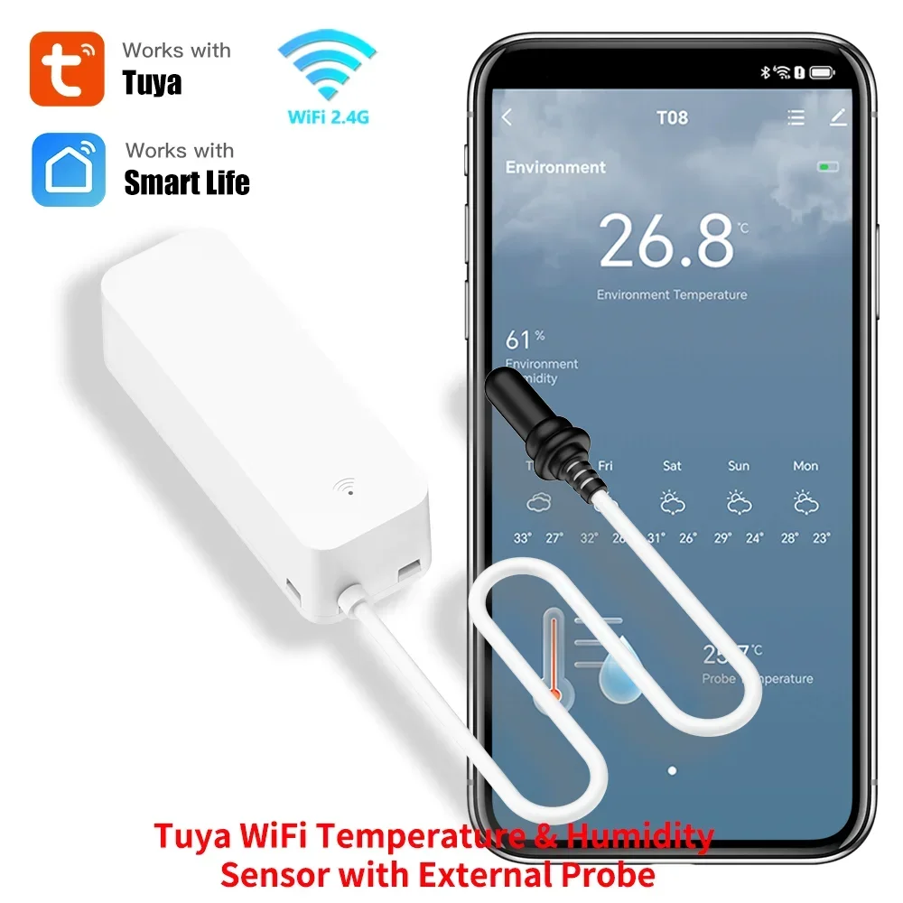 Tuya WiFi Temperature Humidity - Aquarium Marine Plants のレビューと価格