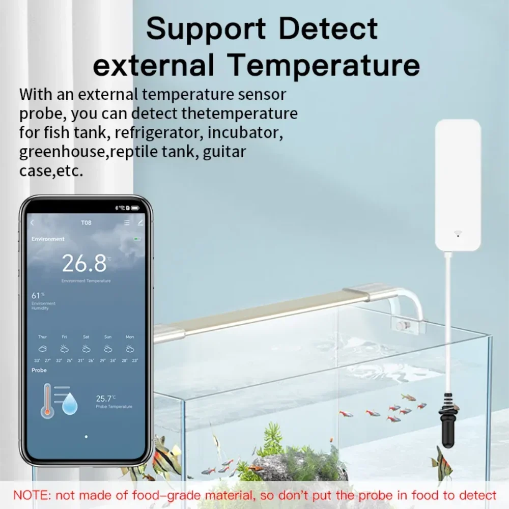 Tuya WiFi Temperature Humidity - Aquarium Marine Plants のレビューと価格