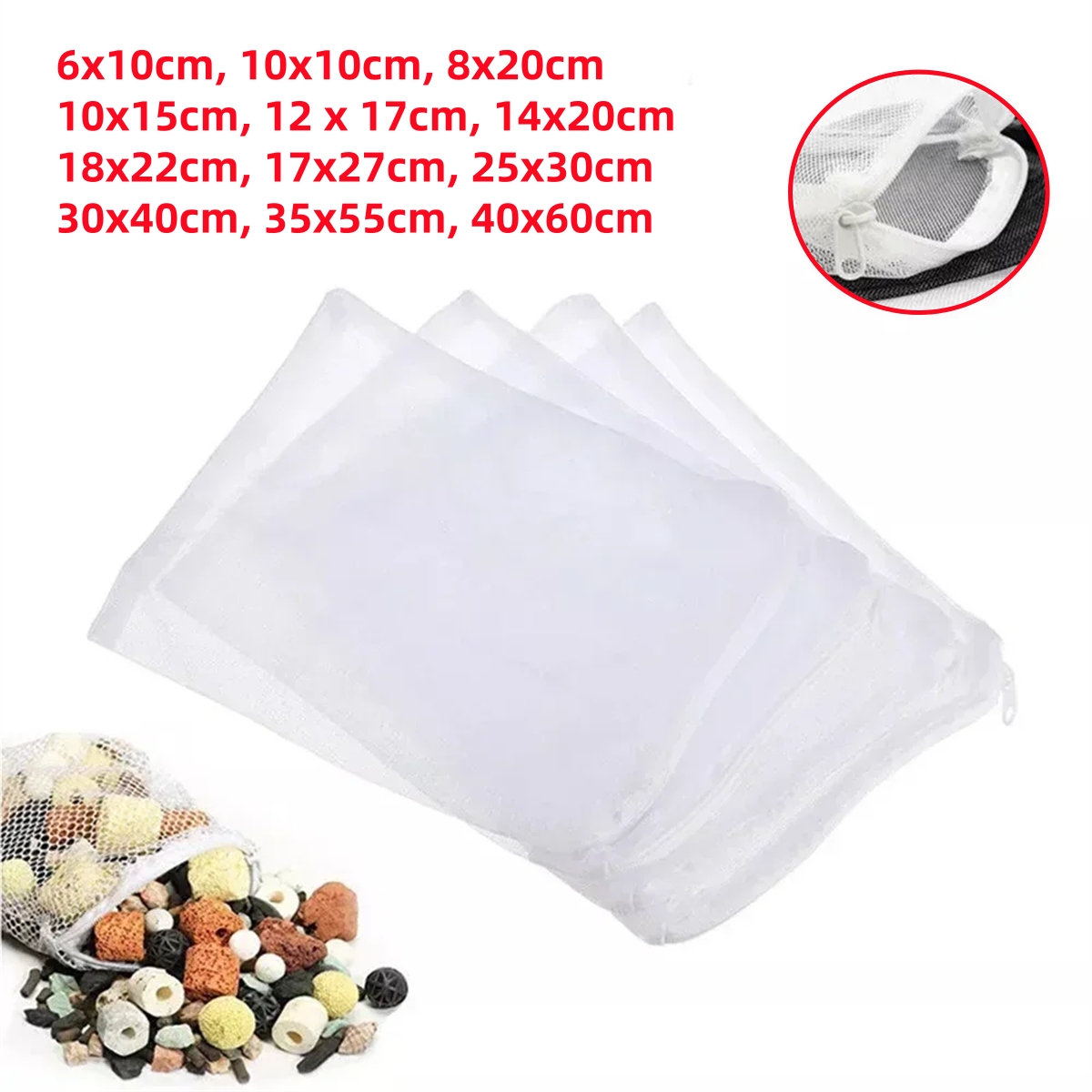 1/5Pcs Aquarium Filter Bags wi - Activated Carbon Bag のレビューと価格